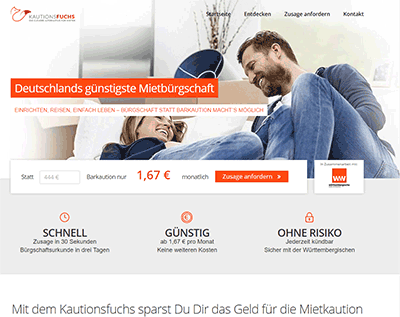 kautionsfuchs.de Website Screenshot